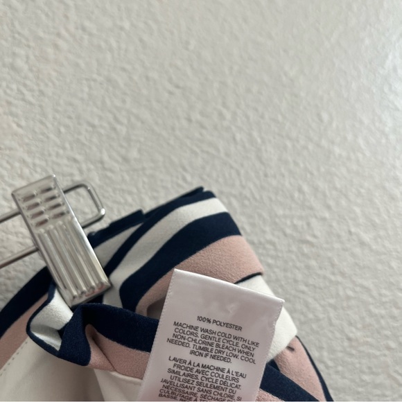 Express high waisted striped sash tie ankle pants - Picture 7 of 8